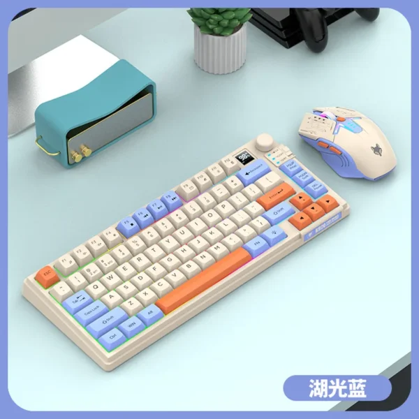 Wireless 80% Keyboard & Mouse Set – Multi-Language Backlit - Image 8