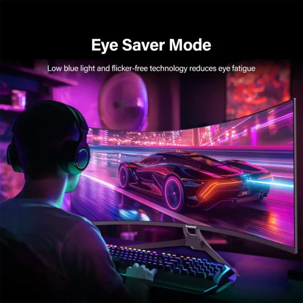 Gawfolk 34" Ultrawide Curved Gaming Monitor 165Hz WQHD - Image 6