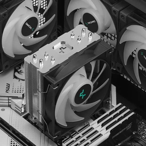 DEEPCOOL AG400 ARGB CPU Cooler 4 Heatpipes 220W - Image 3