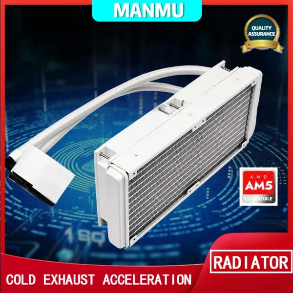 Manmu 240mm ARGB Liquid CPU Cooler – Intel/AMD - Image 5