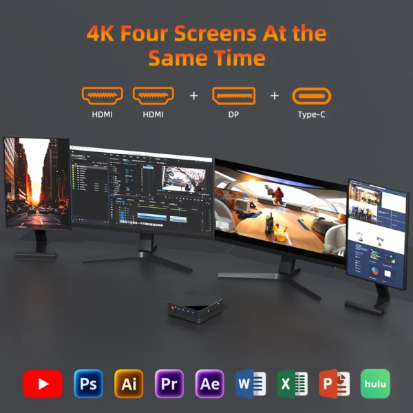 TexHoo Mini PC Ryzen 7 4800H 16GB 1TB NVMe - Image 3