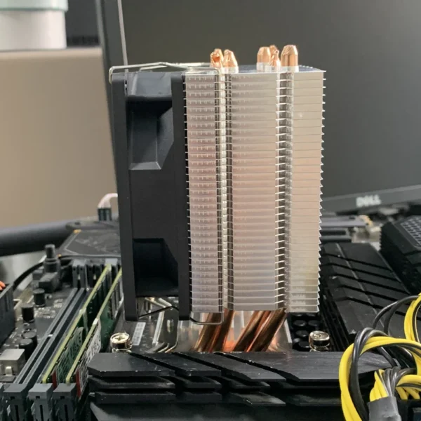 X99 CPU Cooler 4 Heatpipes 90mm PWM Silent Fan - Image 4