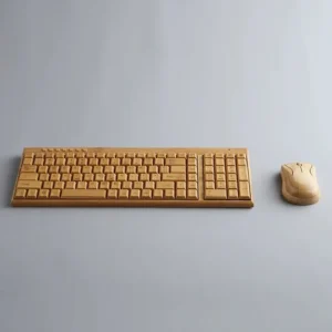 Buy ECHOME Bamboo Wireless Keyboard & Mouse Set 2.4G in UK, London