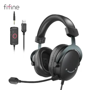 Buy FIFINE H9 Wired Headset 7.1 Surround Sound with Mic in UK, London