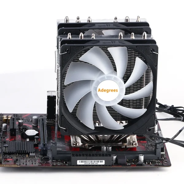 Adegres LX-620S ARGB CPU Tower Cooler 6 Heatpipes - Image 5
