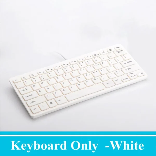 Wired Keyboard & Mouse Combo Slim 78-Key for PC & Tablet - Image 9