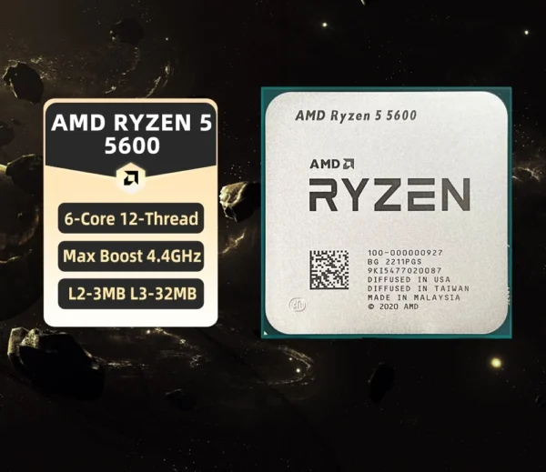 Buy AMD Ryzen 5 5600 6-Core 12-Thread 4.4GHz CPU in UK, London