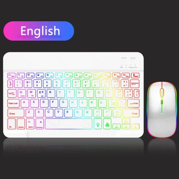 EMTRA Backlit Bluetooth Keyboard & Mouse for Tablet/PC - Image 30