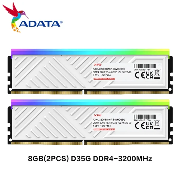 ADATA XPG SPECTRIX D35G DDR4 RGB RAM 16GB–32GB - Image 3