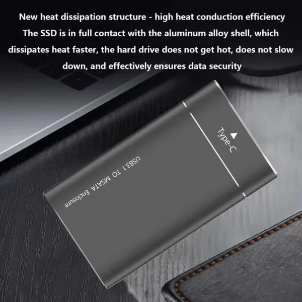Rondaful 500GB Ultra Slim Portable External Hard Drive - Image 3