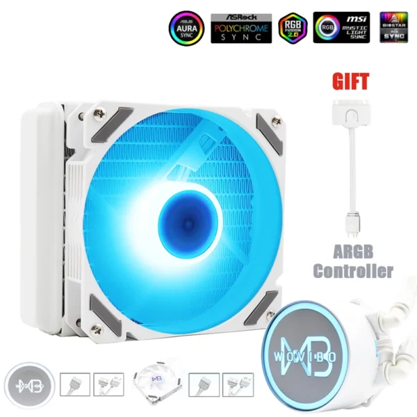 Wovibo 240mm ARGB Liquid CPU Cooler - Image 8