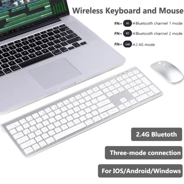 Buy Luxuglow Bluetooth Wireless Keyboard & Mouse Combo in UK, London