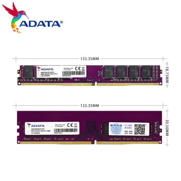 ADATA DDR4 Desktop RAM 8GB–32GB 2666/3200MHz - Image 4