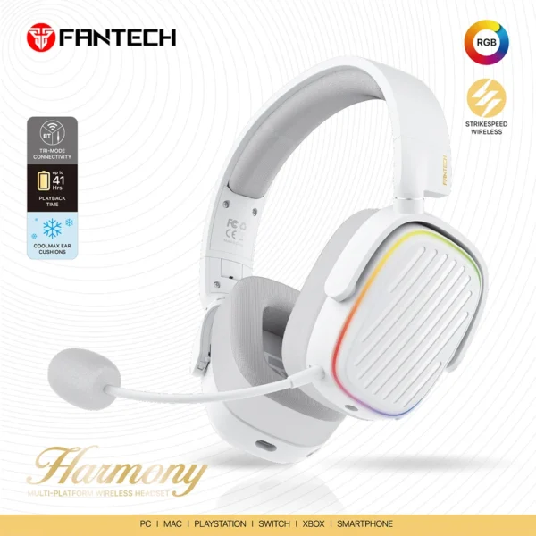Buy FANTECH Harmony WHG02 RGB Wireless Gaming Headset in UK, London
