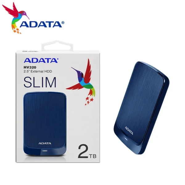 ADATA HV320 2.5" USB 3.2 Slim External HDD 1TB–4TB - Image 3