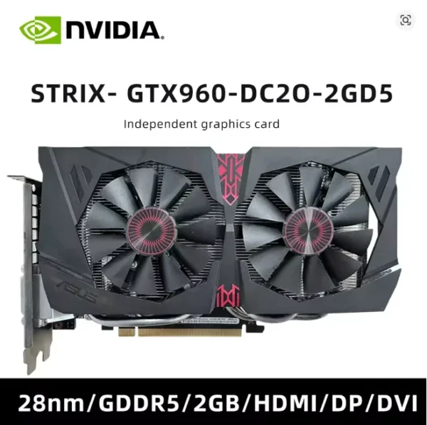 NVIDIA GeForce GTX 960 4GB GDDR5 Gaming Graphics Card - Image 3