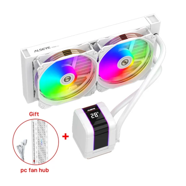 ALSEYE M240 Plus ARGB 240mm AIO Liquid CPU Cooler - Image 7