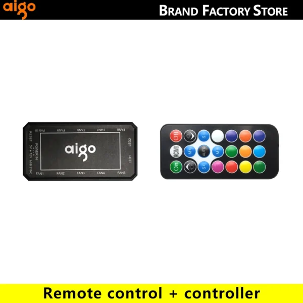 Aigo AM12 120mm RGB PC Fan Kit with Controller - Image 11