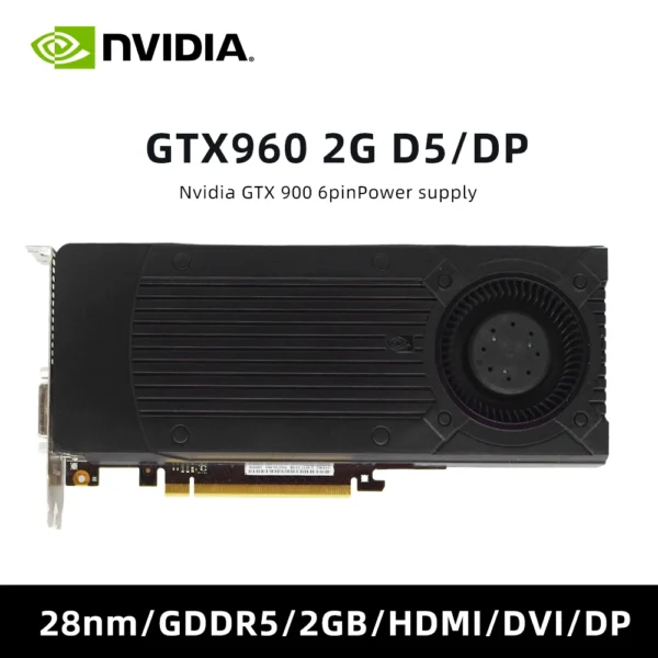 NVIDIA GeForce GTX 960 4GB GDDR5 Gaming Graphics Card - Image 2