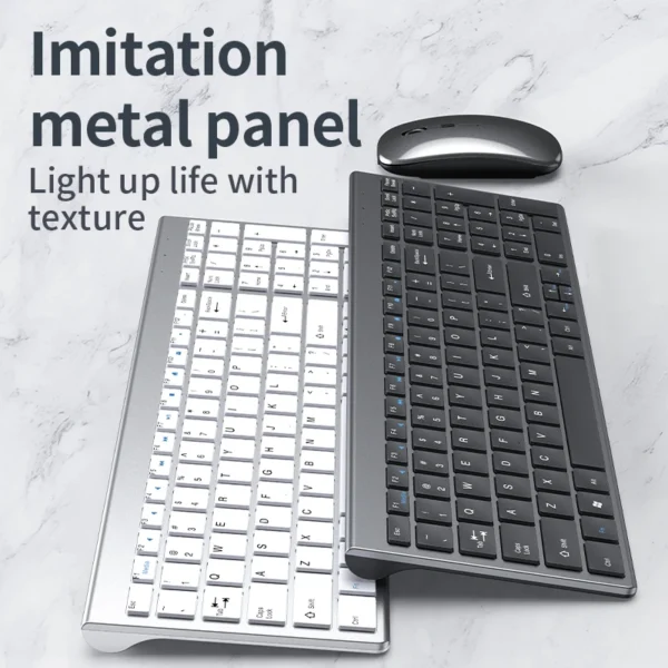 Wireless Keyboard & Mouse Combo Bluetooth 5.0 + 2.4G - Image 4