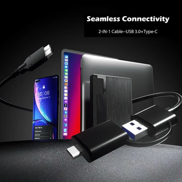 Hirucy 1TB Portable External Hard Drive USB 3.0/USB-C - Image 4