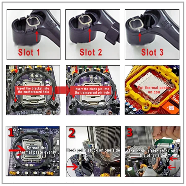 IWONGOU RGB CPU Cooler 4 Heatpipes 90mm Silent Fan - Image 5