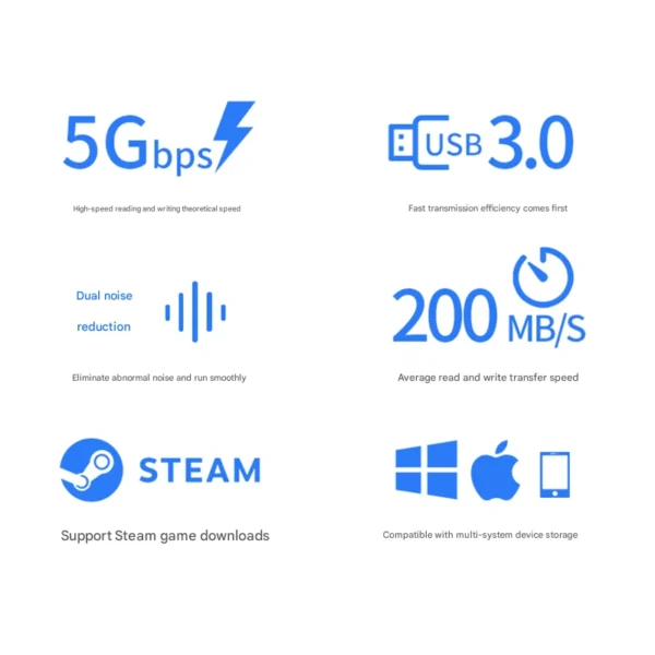 Cool-fish 2TB USB 3.0 Portable Gaming Hard Drive - Image 4