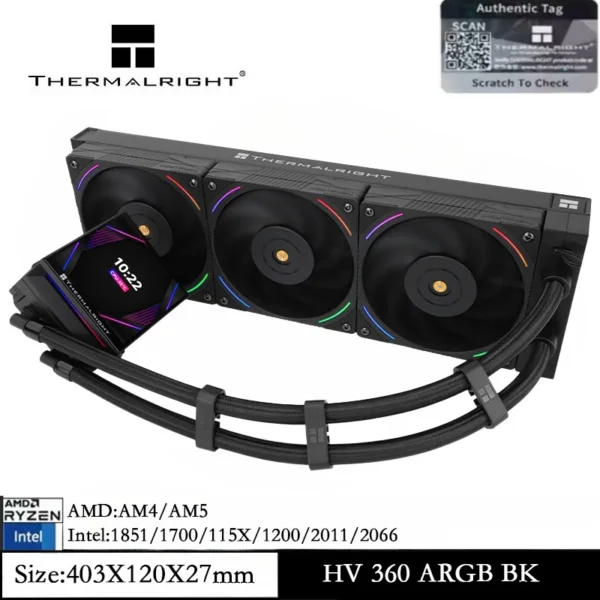 Thermalright Hyper Vision 360 ARGB White CPU Cooler - Image 8