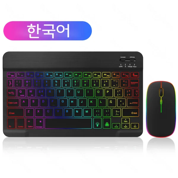 EMTRA Backlit Bluetooth Keyboard & Mouse for Tablet/PC - Image 22