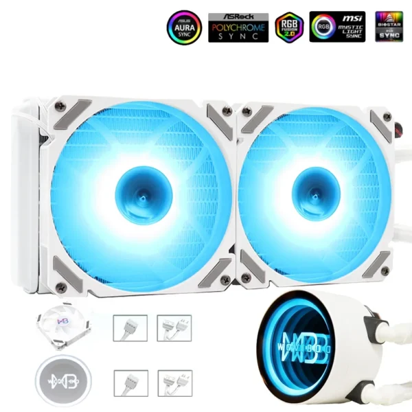 Wovibo 240mm ARGB Liquid CPU Cooler – Intel & AMD - Image 8