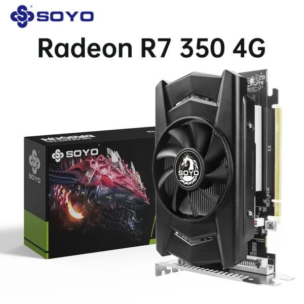 SOYO Radeon R7 350 4GB GDDR5 Desktop Graphics Card - Image 2