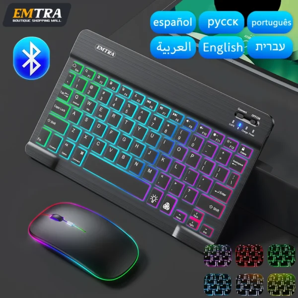Buy EMTRA Backlit Bluetooth Keyboard & Mouse for Tablet/PC in Uk, London