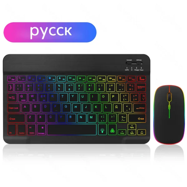 EMTRA Backlit Bluetooth Keyboard & Mouse for Tablet/PC - Image 20