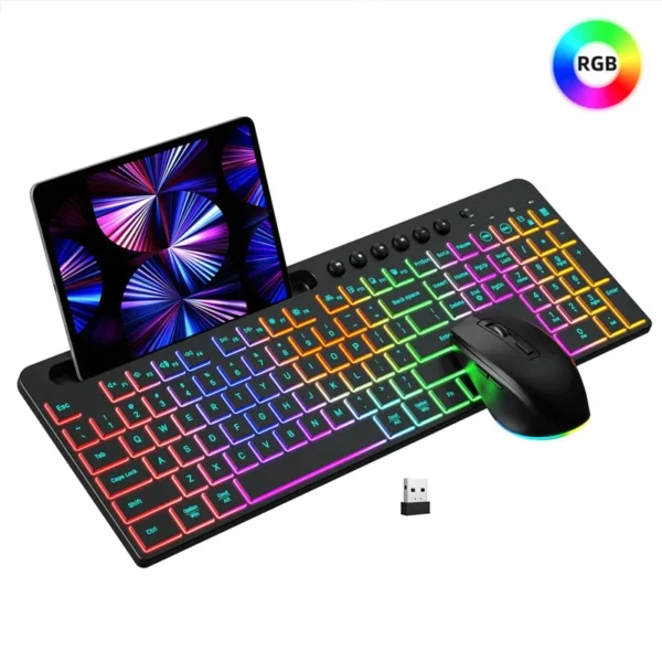 Buy 2.4G RGB Wireless Keyboard & Mouse Combo – Rechargeable in UK, London