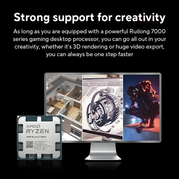 AMD Ryzen 5 7600X 6-Core 12-Thread 5.3GHz CPU - Image 4