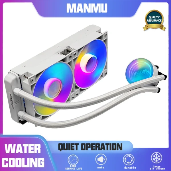 Manmu 240mm ARGB Liquid CPU Cooler – Intel/AMD - Image 2