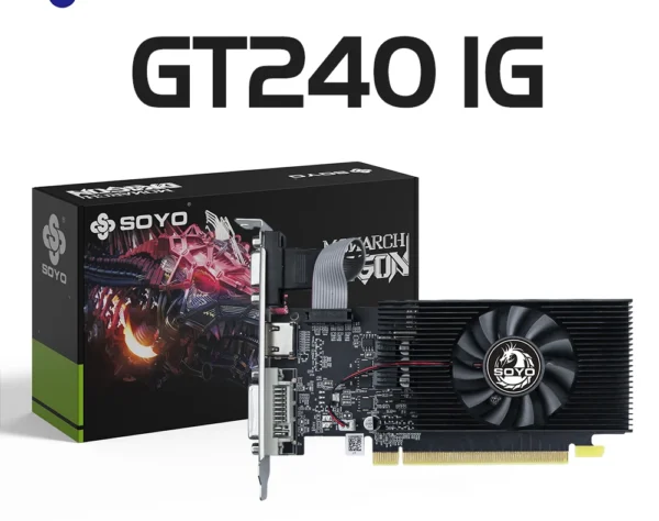 SOYO NVIDIA GT 240 1GB DDR3 128-Bit Graphics Card
