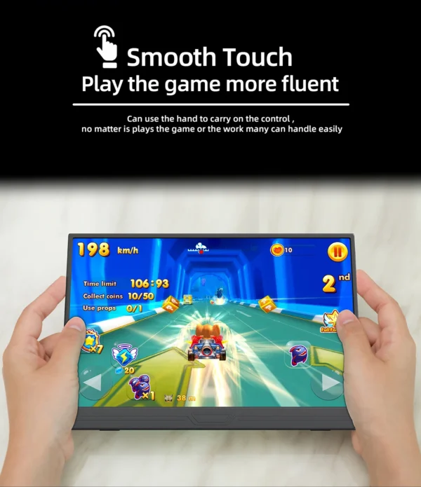 14" Portable Touchscreen Monitor Full HD for Laptop & Console - Image 3