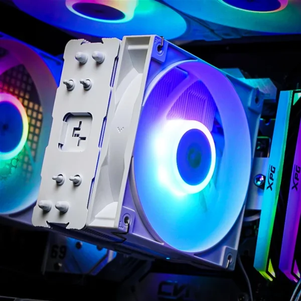 DEEPCOOL AG400 ARGB CPU Cooler 4 Heatpipes 220W - Image 4
