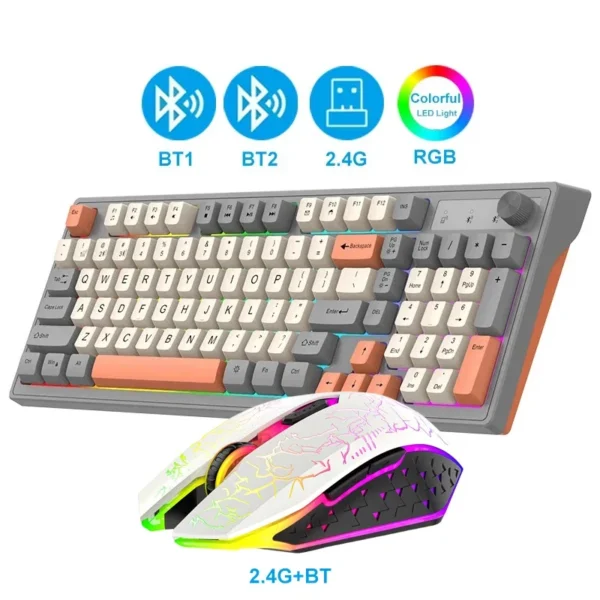 Dual-Mode RGB Wireless Keyboard & Mouse Set – Gaming - Image 11