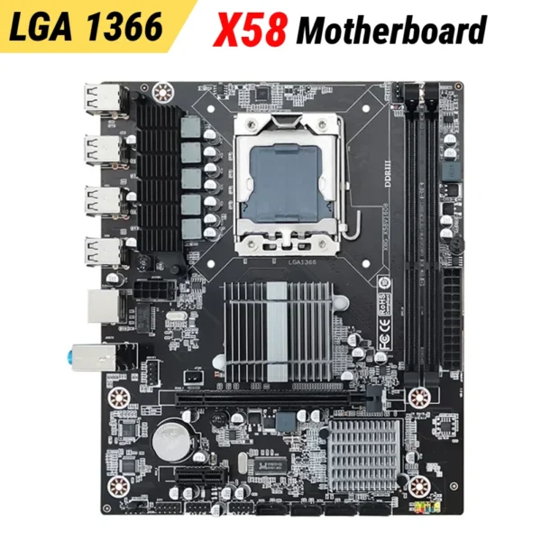 ALLOYSEED X58 ATX Motherboard LGA1366 DDR3 32GB - Image 2