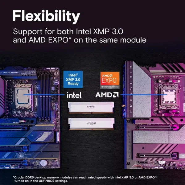 Crucial Pro DDR5 32GB (2x16GB) 6000MHz Gaming RAM - Image 4