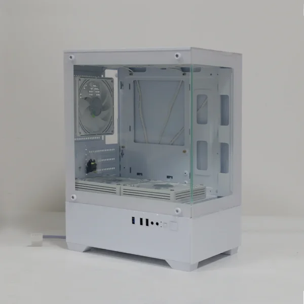 MANMU Mid Tower Gaming PC Case with 5 Fans, mATX/ITX - Image 6