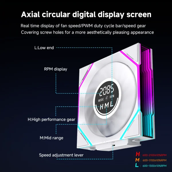Jungle Leopard V4 120mm ARGB Daisy Chain Fan - Image 2