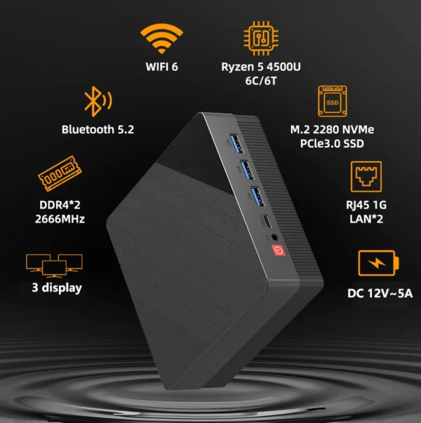 ZXIPC Mini PC Ryzen 7 WiFi6 16GB 512GB SSD - Image 10