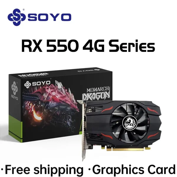 SOYO Radeon RX 550 4GB GDDR5 Graphics Card - Image 7