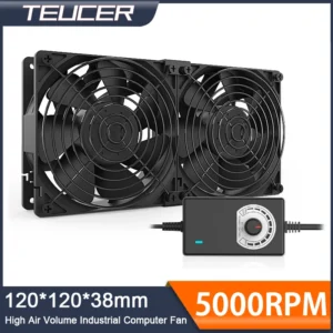 Buy TEUCER T-12038 120mm 5000RPM Mining Case Fan in UK, London