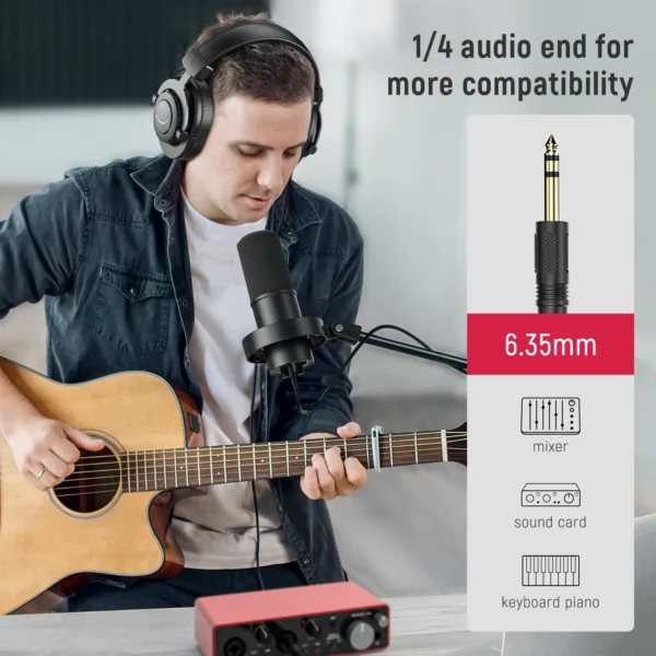 FIFINE H8 Wired Over-Ear Headset with Memory Foam Comfort - Image 3