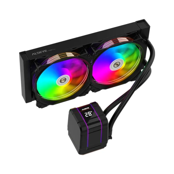 ALSEYE M240 Plus ARGB 240mm AIO Liquid CPU Cooler - Image 3