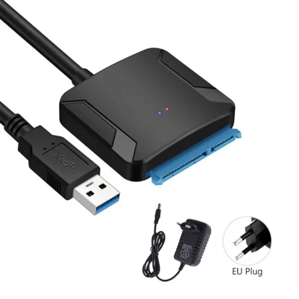 SATA to USB 3.0 Adapter Cable with 12V Power Supply - Image 9